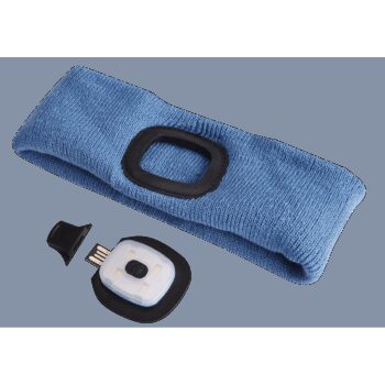 Sixtol Čelenka s čelovkou 45 lm, USB, uni, modrá