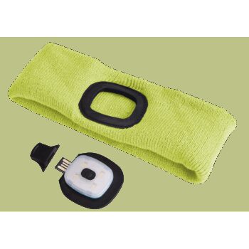 Sixtol Čelenka s čelovkou 45 lm, USB, uni, žltá