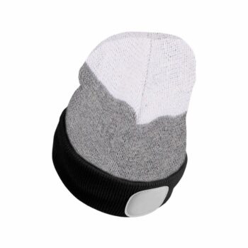 Sixtol Čiapka s čelovkou 45 lm, USB, uni, čiernobiela