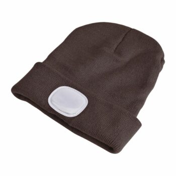 Sixtol Čiapka s čelovkou 45 lm, USB, uni, hnedá