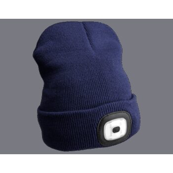 Sixtol Čiapka s čelovkou 45 lm, USB, uni, modrá