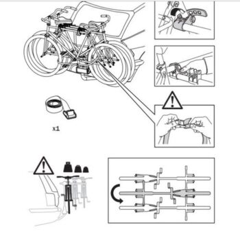 Sixtol Nosič bicyklov na ťažné zariadenie BIKE 3 BULL - 3 bicykle