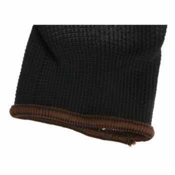 Sixtol Pracovné polyesterové rukavice GLOVE PE-PU 9 čierna, veľkosť 9"