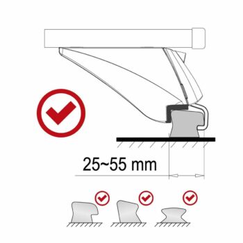 Sixtol Priečny nosník so zámkom hliníkový ROOF RACK IN 1, 120 cm, nosnosť 90 kg