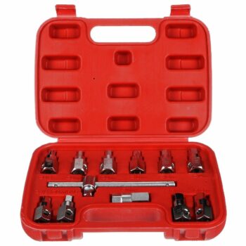 Sixtol Sada na vypúšťanie oleja MECHANIC OIL DRAIN SET 12, Hex + štvorhran, 12 ks