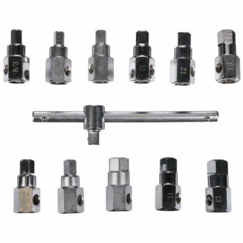 Sixtol Sada na vypúšťanie oleja MECHANIC OIL DRAIN SET 12, Hex + štvorhran, 12 ks