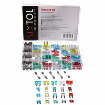 Sixtol Sada nožových a sklenených automobilových poistiek MECHANIC FUSE SET 215