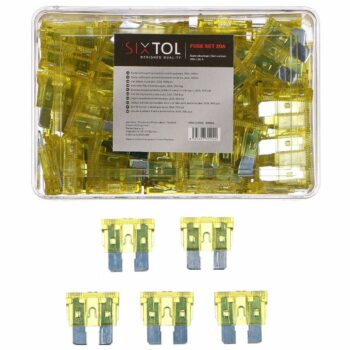 Sixtol Sada nožových automobilových poistiek MECHANIC FUSE SET 20A, 100 ks