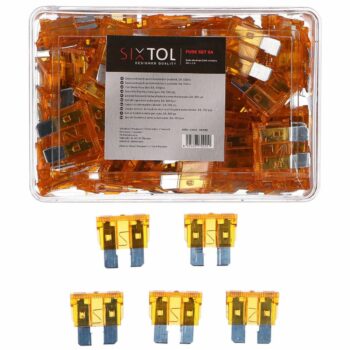 Sixtol Sada nožových automobilových poistiek MECHANIC FUSE SET 5A, 100 ks