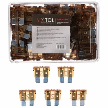 Sixtol Sada nožových automobilových poistiek MECHANIC FUSE SET 7,5A,100 ks