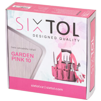 Sixtol Sada záhradného náradia Garden pink, 10 ks
