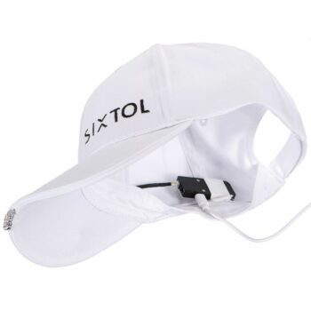 Sixtol Šiltovka s LED svetlom B-CAP 25lm, USB, uni, biela