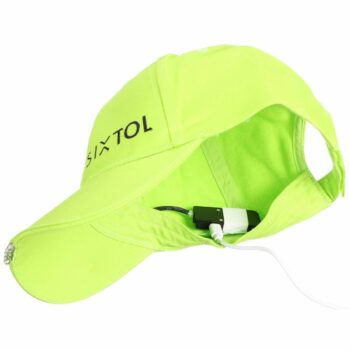 Sixtol Šiltovka s LED svetlom B-CAP 25lm, USB, uni, fluorescenčne zelená