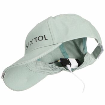 Sixtol Šiltovka s LED svetlom B-CAP 25lm, USB, uni, zelená