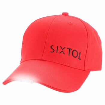 Sixtol Šiltovka s LED svetlom B-CAP 25lm, USB​, uni, červená