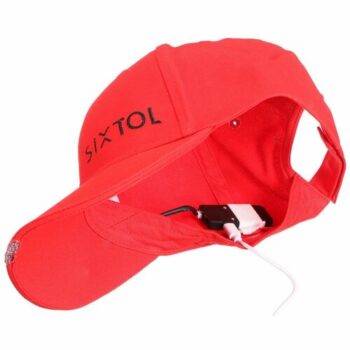 Sixtol Šiltovka s LED svetlom B-CAP 25lm, USB​, uni, červená
