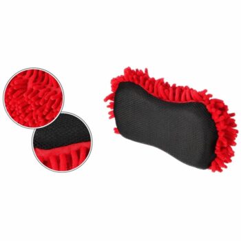 Sixtol Špongia na umývanie auta CAR DETAILING WASH 1, 24 x 12,5 x 6 cm, čierno-červená