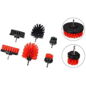Sixtol Súprava kief na vŕtačku na čistenie auta CAR DETAILING DRILL BRUSH 6, 6 ks