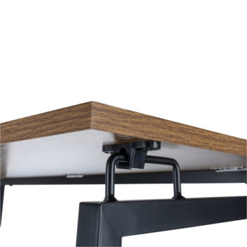 Skladací pracovný  stôl v loft štýle 80 x 45 cm hnedá