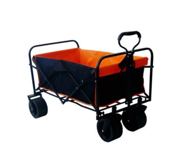 Skladací prepravný vozík - premium 150 L sivá