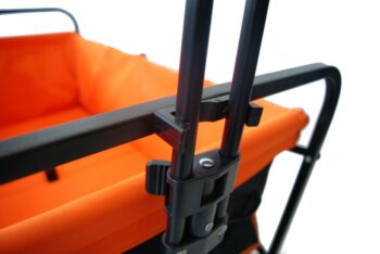 Skladací prepravný vozík - premium 150 L sivá