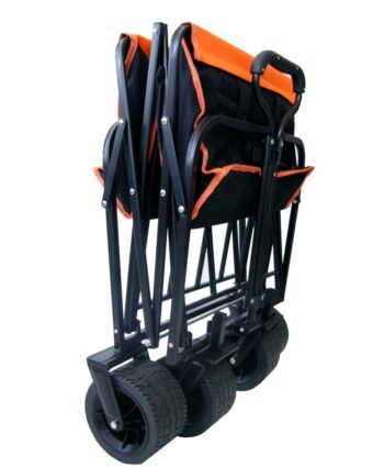 Skladací prepravný vozík - premium 150 L sivá