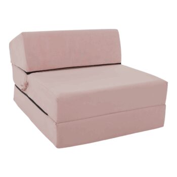 Skladacie kreslo/matrac PELOS, svetlo ružová