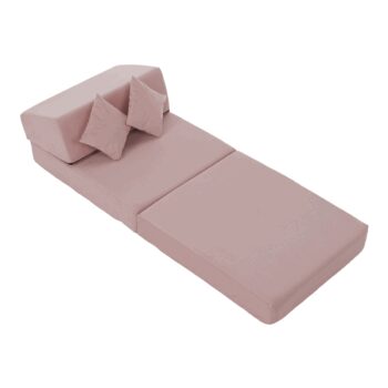 Skladacie kreslo/matrac PELOS, svetlo ružová