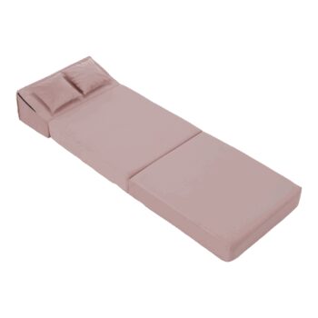 Skladacie kreslo/matrac PELOS, svetlo ružová