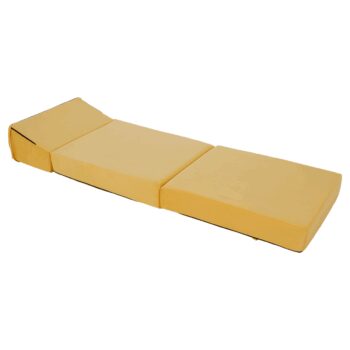 Skladacie kreslo/matrac PELOS, žltá