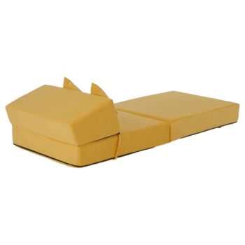 Skladacie kreslo/matrac PELOS, žltá