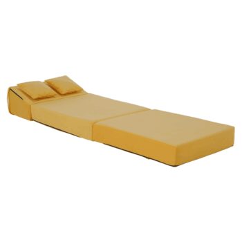 Skladacie kreslo/matrac PELOS, žltá
