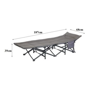 Skladacie turistické lehátko 187 × 68 cm – kompaktné a pohodlné
