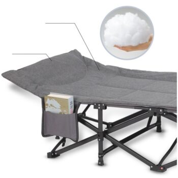 Skladacie turistické lehátko 187 × 68 cm – kompaktné a pohodlné
