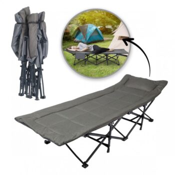 Skladacie turistické lehátko 187 × 68 cm – kompaktné a pohodlné