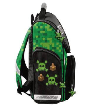 Školská aktovka Minecraft pre chlapcov – 5-dielny set