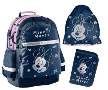Školský batoh + taška na topánky a peračník MINNIE MOUSE