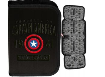 Školský set Captain America Avengers – batoh + peračník + taška na prezúvky