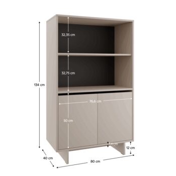 Skriňa STANDO STD04, krémová