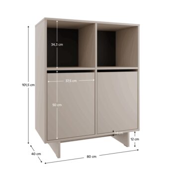Skriňa STANDO STD05, krémová