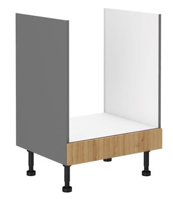 Moderná kuchynská zostava EVA zaujme najmä štýlovým melamínovým povrchom. Dvierka sú vyrobené z kvalitného a odolného MDF materiálu, skrinky disponujú funkciou tichého dovierania.Nožičky sú nastaviteľné, kovové gombíkové úchyty čiernej farby vytvárajú príjemný kontrast s dvierkami vo farbe dub artisan. Korpus z laminovanej dosky je vo farbe antracit.Skrinka na vstavanú rúru EVA 60D GAZ BB má rozmery (ŠxVxH): 60 x 87 x 52 cm.Súčasťou skrinky nie je pracovná doska.Vďaka bohatému výberu skriniek z kolekcie EVA si zariadite krásnu a funkčnú kuchyňu podľa vlastných predstáv a potrieb.Dodávame v demonte. 