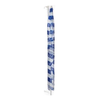 Slnečník plážový 230 cm, Happy Green, modré pruhy