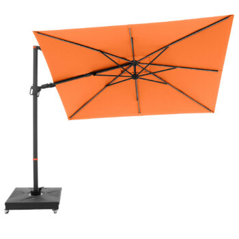Slnečník výkyvný Doppler myZone 220 x 300 cm LED (rôzne farby) 816 oranžová