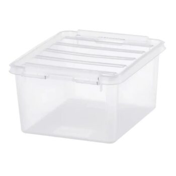SmartStore Úložný box s bielymi klipmi Classic, 2 l, 2 l