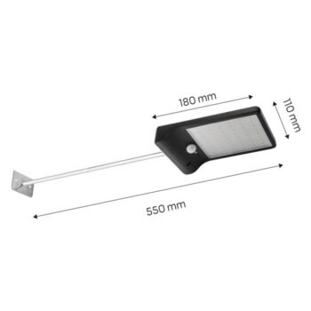 Solárna pouličná lampa + diaľkové ovládanie SMD LED 450 lm 99-090 NEO