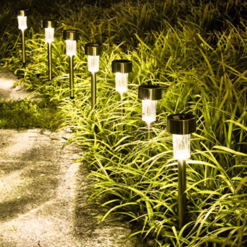 Solárna záhradná lampa - 10 kusov