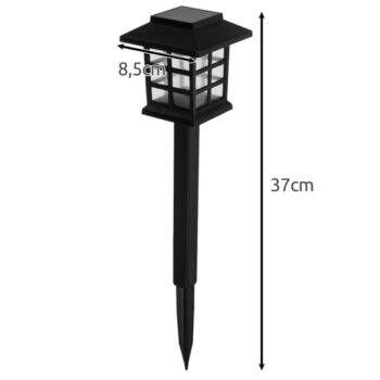 Solárna záhradná lampa - 6 kusov