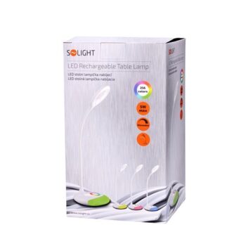 Solight LED stolná nabíjacia lampička, biela