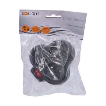 Solight P99B Rozbočovač 3 x 10 A, čierna