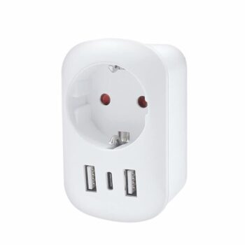 Solight PA03UK Cestovný adaptér UK USB A+C prepoužitie vo Veľkej Británii, typ G